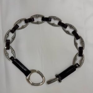 Brighton Belt - Size 33 - Dark Brown Leather